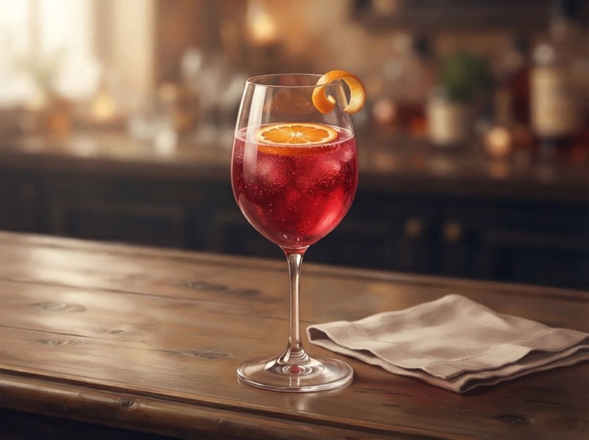 Pomegranate Orange Spritz