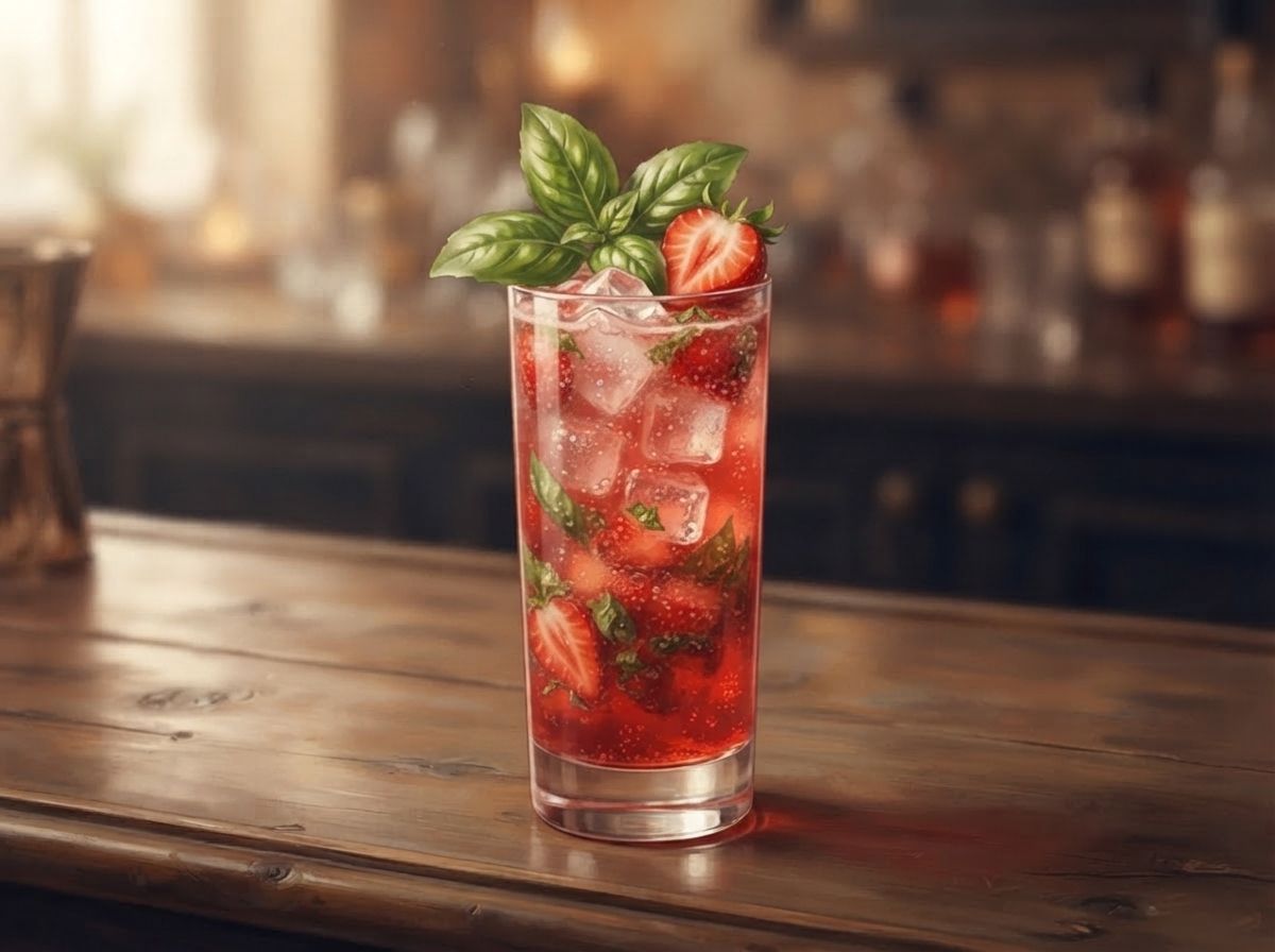 Strawberry Basil Lemonade